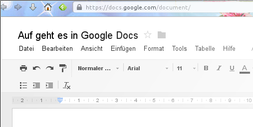 Google Docs nutzen